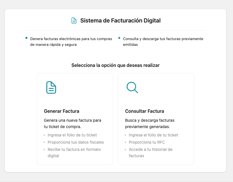 Sistema de facturación digital para pacientes